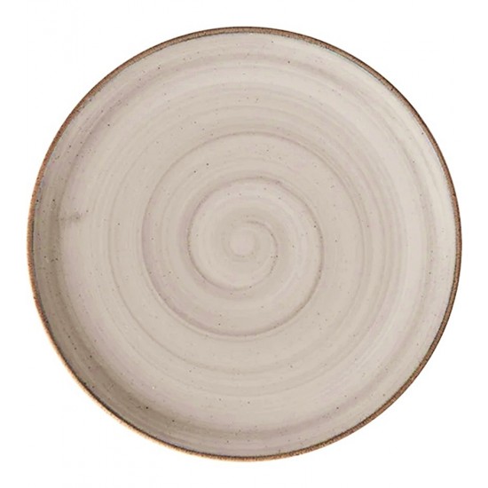 Prato 27cm Raso Cerâmica Corona Caoba Cinza